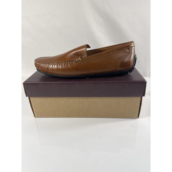 Johnston & Murphy Shoes Mens Size 12 Brown Beck Venetian Leather Loafers Slip On main image 7